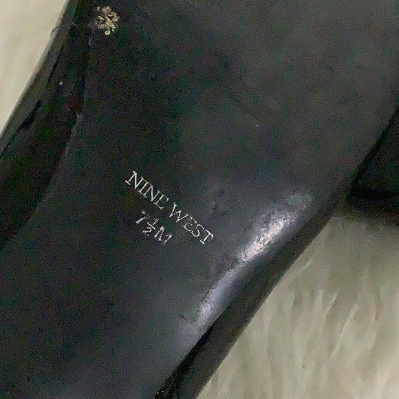 Nine West black flat shoes size 7.5 - Picture 8 of 8